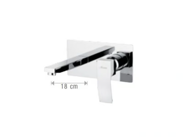 MARTE - Wall-mounted single handle washbasin mixer by Rubinetterie Mariani - view 3